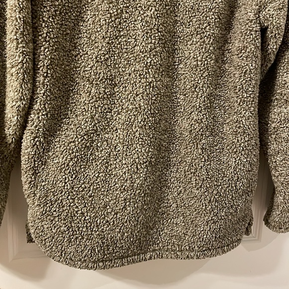 Men’s Alpine Sherpa 1/4 Zip Khaki Small - Picture 7 of 7